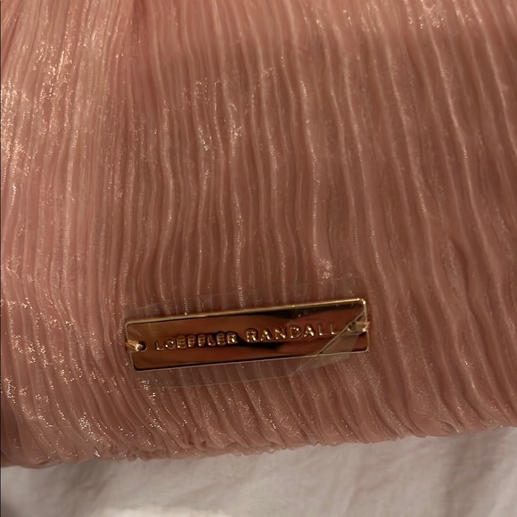 Loeffler Randall Pink Pleated Clutch - Picture 2 of 5